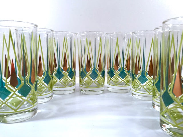 Vintage Federal Glass Tom Collins Glasses, Set of 4 - Hunt and Bloom