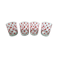 Load image into Gallery viewer, Cera Signed Mid-Century Red Cardinal Double Old Fashion Glasses (Set of 4)
