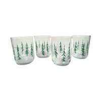 Load image into Gallery viewer, Libbey Vintage Frosted Trees Double Old Fashion Glasses (Set of 4)
