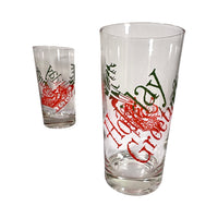 Load image into Gallery viewer, Vintage Santa and Sleigh Holiday Greetings Glasses (Set of 6)
