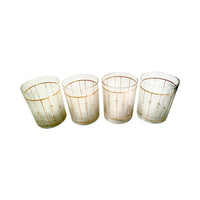 Load image into Gallery viewer, Culver Signed Mid-Century Satin and Gold Double Old Fashion Glasses (Set of 4)

