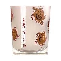 Load image into Gallery viewer, William A Meier White and Gold Retro Christmas Glasses (Set of 4)
