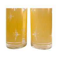 Load image into Gallery viewer, Bartlett Collins Mid-Century Yellow Atomic North Star Collins Glasses (Set of 2)
