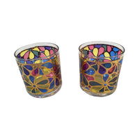 Load image into Gallery viewer, Georges Briard Signed Mid-Century Flower Power Glasses (Set of 2)
