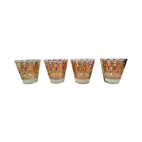 Load image into Gallery viewer, Fred Press Signed Mid-Century Pink and Gold Cocktail Glasses (Set of 4)
