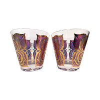Load image into Gallery viewer, Georges Briard Signed Mid-Century Peacock Glasses (Set of 2)
