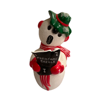 Load image into Gallery viewer, Ceramic Singing Snowman Figure
