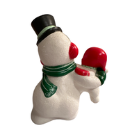 Load image into Gallery viewer, Ceramic Papa Snowman with Baby Figure
