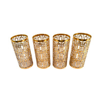 Load image into Gallery viewer, Imperial Glass Shoji 22-Karat Gold Mid-Century Highball Glasses (Set of 4)
