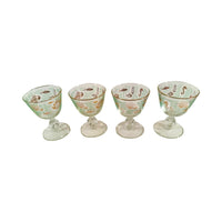 Load image into Gallery viewer, Libbey Mid-Century Atomic Fish Sherbet and Cordial Glasses (Set of 4)
