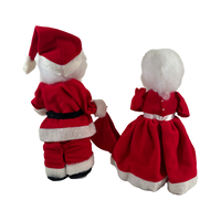 Load image into Gallery viewer, Vintage Homemade Mr and Mrs Santa Claus
