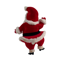 Load image into Gallery viewer, Vintage Flocked Dancing Santa
