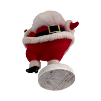 Load image into Gallery viewer, Vintage Flocked Dancing Santa
