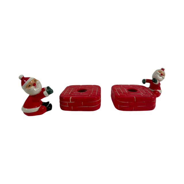 Holt Howard Vintage Santa Candle Climbers Set