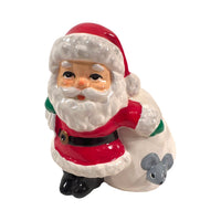 Load image into Gallery viewer, Vintage Santa with Mouse Figure
