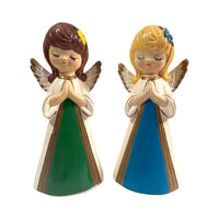 Load image into Gallery viewer, Mid-Century Praying Angels Figures (Set of 2)
