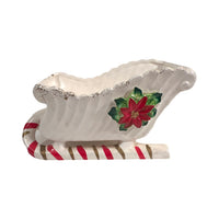 Load image into Gallery viewer, Napco Vintage Candy Cane Sled Planter

