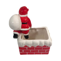 Load image into Gallery viewer, Napco Santa in Chimney Planter
