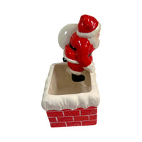 Load image into Gallery viewer, Napco Santa in Chimney Planter
