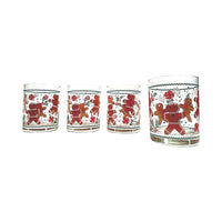 Load image into Gallery viewer, Culver Signed Holiday Carnival Double Old Fashion Glasses (Set of 4)
