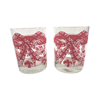 Load image into Gallery viewer, Tastesetter Signed Mid-Century Candy Cane Double Old Fashion Glasses (Set of 2)
