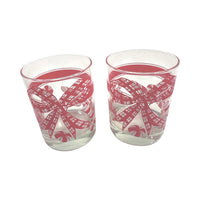 Load image into Gallery viewer, Tastesetter Signed Mid-Century Candy Cane Double Old Fashion Glasses (Set of 2)
