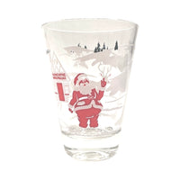 Load image into Gallery viewer, Mid-Century Santa and Rudolph at North Pole Whiskey Glasses (Set of 6)
