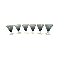 Load image into Gallery viewer, Seneca Vintage Charcoal Wine Glasses (Set of 6)

