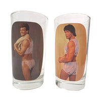 Load image into Gallery viewer, Vintage 1983 Sip and Strip Fantasy Glasses (Set of 4)
