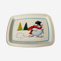 Load image into Gallery viewer, Vintage Frosty Metal Serving Tray
