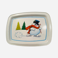 Load image into Gallery viewer, Vintage Frosty Metal Serving Tray
