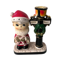 Load image into Gallery viewer, Vintage Blume Boy with Candy Canes by Lamp Post Candle Holder
