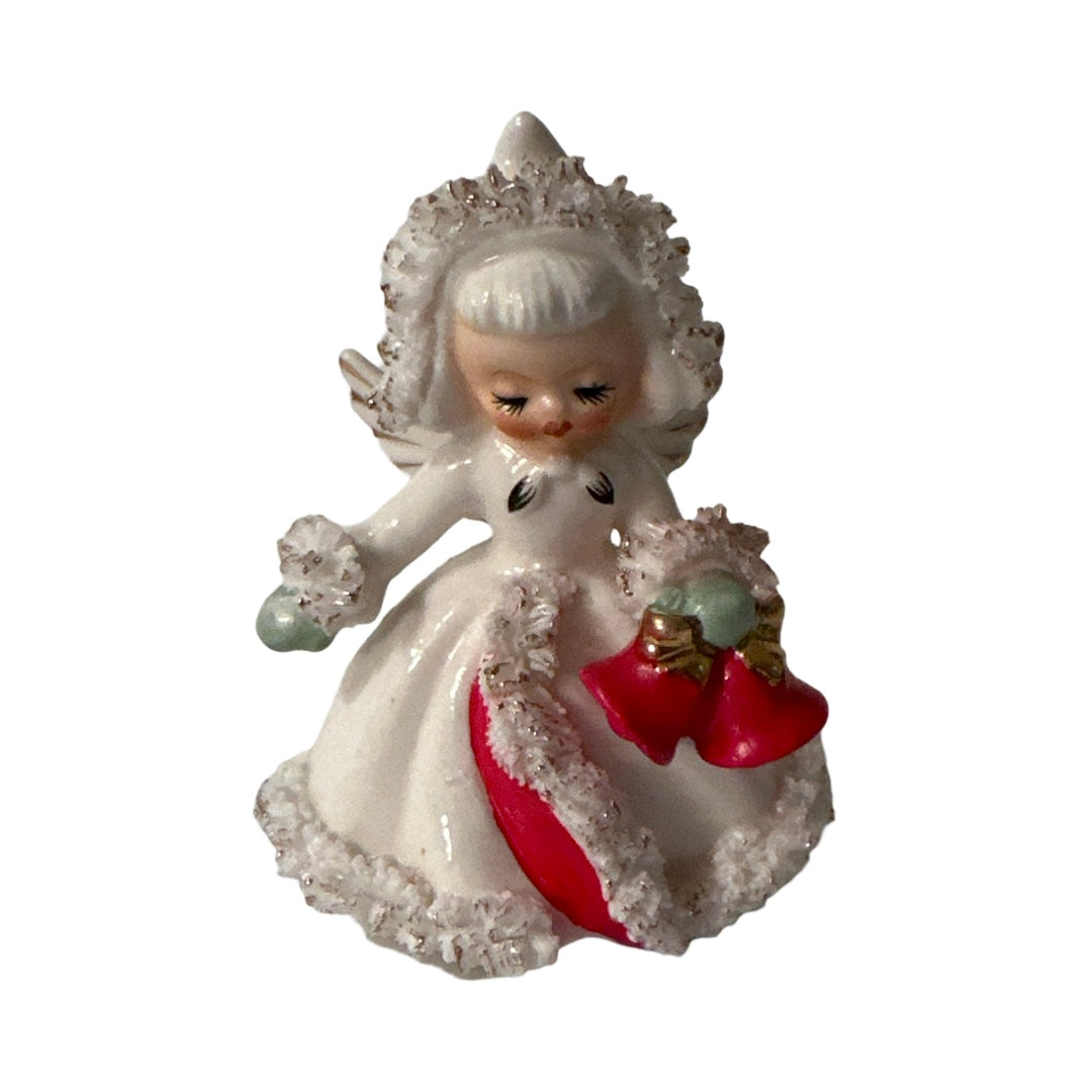 Holt Howard 1958 Spaghetti Trimmed Angel Candle Holder | Retro