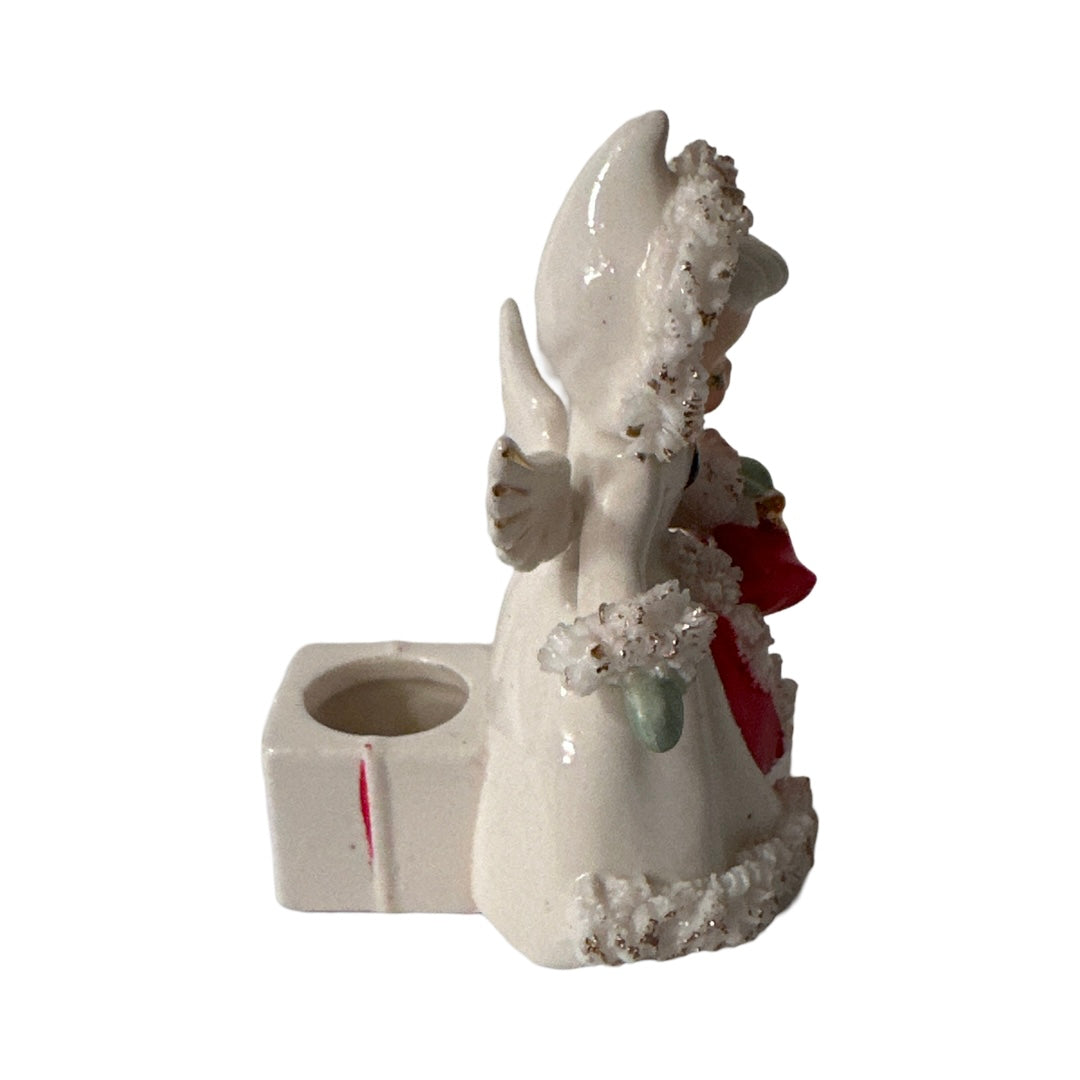 Holt Howard 1958 Spaghetti Trimmed Angel Candle Holder | Retro