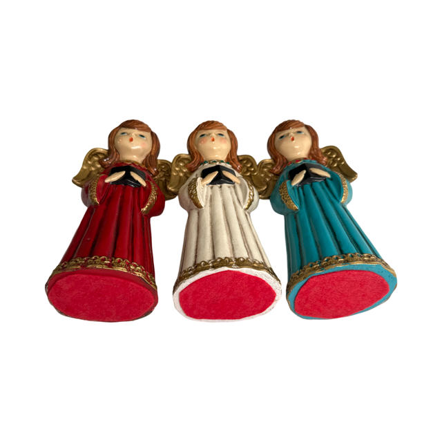 Vintage Ardco Heavenly Choir Angel Trio Figures (Set of 3) | Retro