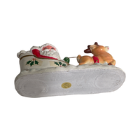 Load image into Gallery viewer, Retro Santa and Reindeer Figurine
