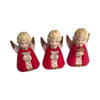 Load image into Gallery viewer, Vintage Trio of Angels Candle Holders (Set of 3)
