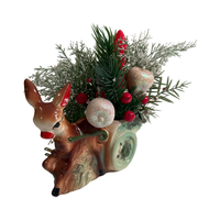 Load image into Gallery viewer, Vintage Rudolph Pulling Sled Planter and Light
