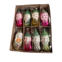 Load image into Gallery viewer, Vintage Russian Glass Snow White and the Seven Dwarfs Ornaments (Set of 8)
