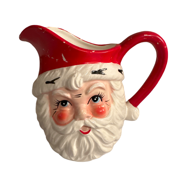 Vintage 1961 Relpo Santa Face Pitcher