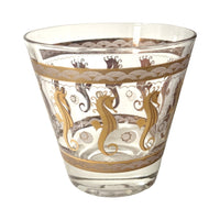 Load image into Gallery viewer, Fred Press Signed Mid-Century 22-Karat Gold Seahorse Old Fashion Glasses (Set of 3)
