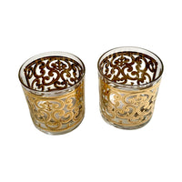 Load image into Gallery viewer, Georges Briard Signed 22-Karat Gold Spanish Scroll Glasses (Set of 2)
