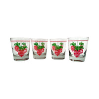 Load image into Gallery viewer, Vintage Red and Green Holiday Ornament Double Old Fashion Glasses (Set of 4)
