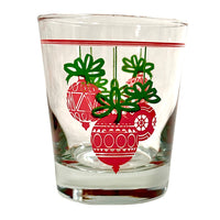 Load image into Gallery viewer, Vintage Red and Green Holiday Ornament Double Old Fashion Glasses (Set of 4)
