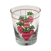 Load image into Gallery viewer, Vintage Red and Green Holiday Ornament Double Old Fashion Glasses (Set of 4)
