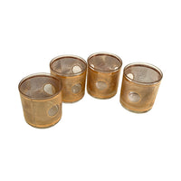 Load image into Gallery viewer, Culver Mid-Century Aurora Golden Glasses (Set of 4)

