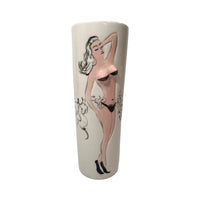 Load image into Gallery viewer, Vintage Ceramic Tall New Orleans Nude Female Glass (Single)

