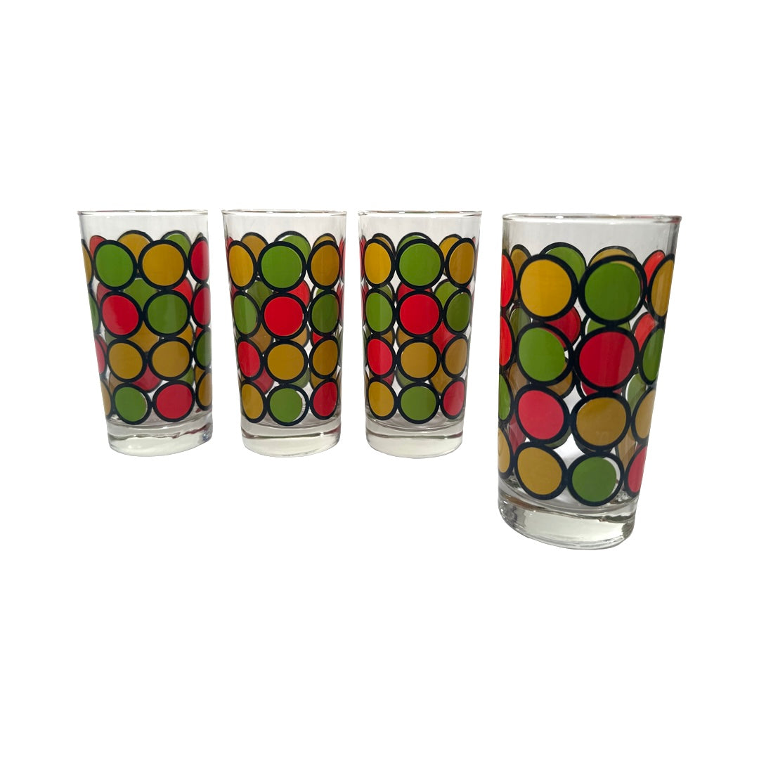 Libbey Retro Dots Glasses (Set of 4)