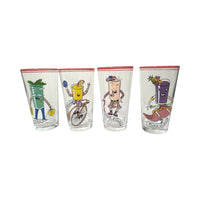 Load image into Gallery viewer, Vintage Anthropomorphic Cocktail Glasses (Set of 4)
