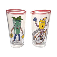 Load image into Gallery viewer, Vintage Anthropomorphic Cocktail Glasses (Set of 4)

